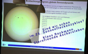 Klaus Rockmann, Sternfreunde Aschersleben, Sind wir schon im 25. Sonnenzyklus